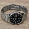 Чоловічий годинник Casio MTP-1384D-1AV з чорним циферблатом та металевим браслетом