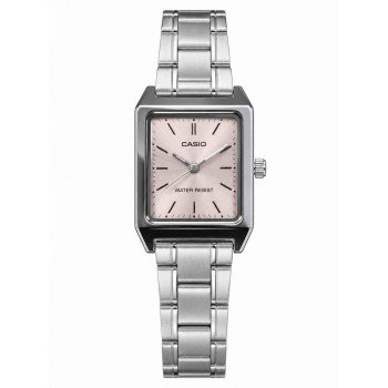Жіночий годинник Casio LTP-V007D-4E з рожевим циферблатом та металевим браслетом Жіночий годинник Casio LTP-V007D-4E з рожевим циферблатом та металевим браслетом