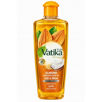 Олія для волосся Dabur Vatika Naturals Almond Enriched Hair Oil з мигдалем, 200 мл