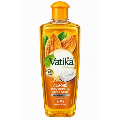 Олія для волосся Dabur Vatika Naturals Almond Enriched Hair Oil з мигдалем, 200 мл