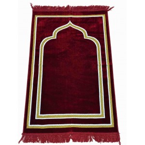Коврик для намаза Golden Mihrab Sajda 110 × 70 см Бордовый Коврик для намаза Golden Mihrab Sajda 110 × 70 см Бордовый