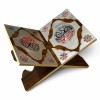 Складная подставка для Книги Корана 33×23 см с восточным узором Brown silver Складная подставка для Книги Корана 33×23 см с восточным узором Brown silver