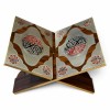 Складная подставка для Книги Корана 33×23 см с восточным узором Brown silver Складная подставка для Книги Корана 33×23 см с восточным узором Brown silver
