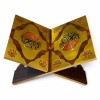 Складная подставка для Книги Корана 33×23 см с восточным узором Brown gold Складная подставка для Книги Корана 33×23 см с восточным узором Brown gold