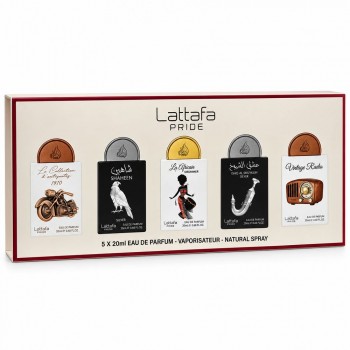 Подарунковий набір ароматів Gift Set Box 5 — 5 × 20 мл від LATTAFA Pride