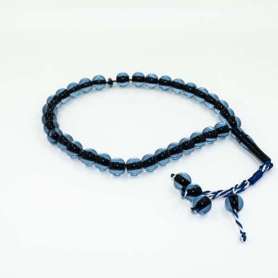 Чотки Tasbih Класичні (чорно-блакитні)