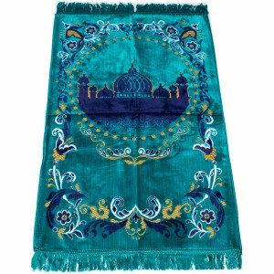 Килимок для намазу Силует Мечеті Sajda 68x120 Смарагдовий Килимок для намазу Силует Мечеті Sajda 68x120 Смарагдовий