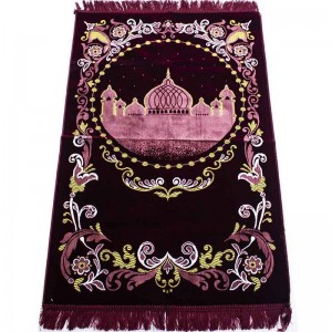 Килимок для намазу Силует Мечеті Sajda 68x120 Бордовий