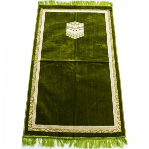 Килимок для намазу Кааба в рамці Sajda 67x110 Лаймовий