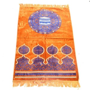 Килимок для намазу Кааба в колі Drop Sajda Помаранчевий