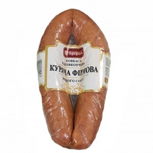 Ковбаса Куряча фірмова напівкопчена вищого сорту халяль Бугрин – купити в Україні, ціна, доставка, фото