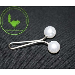 Булавка Затискач біла