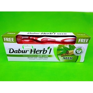 Зубна паста з ним + щітка Dabur 150 г