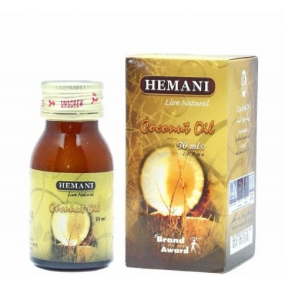 Кокосовое масло Hemani 30 ml в стекл.флаконе
