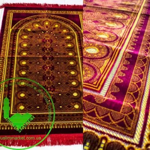 Килимок для намазу великий 1Sajda 80x120 Червоно-коричневий